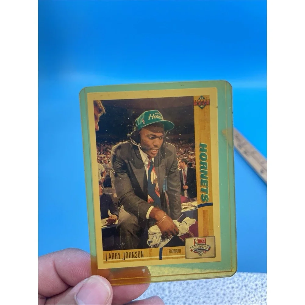 1991 Upper Deck Larry Johnson & Dikembe Mutombo NBA Draft Cards Lot 2